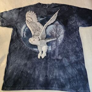 The Mountain White Owl 2017 Graphic Tie Dye Tshirt Size 3XL